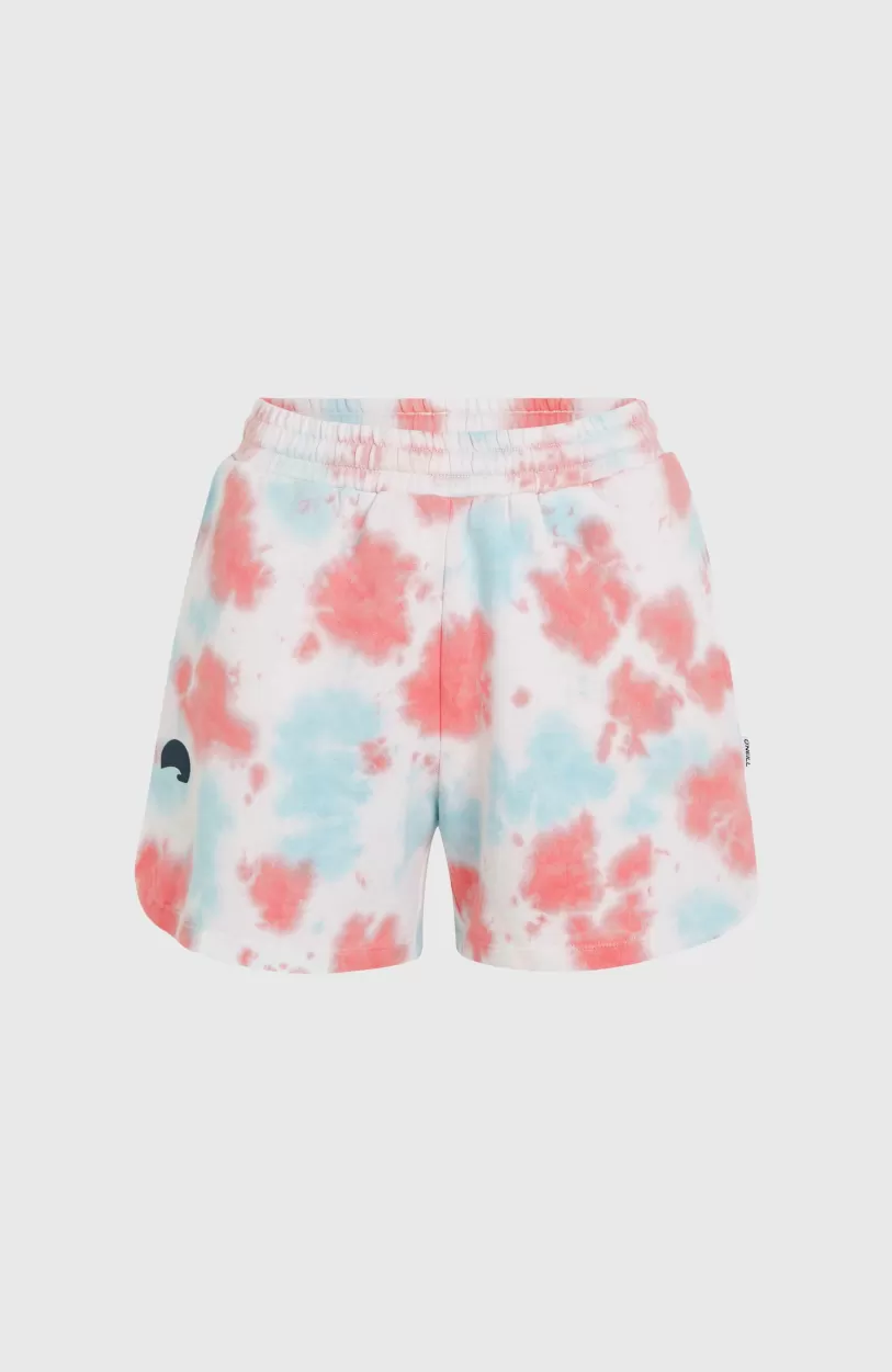 Clearance O’Neill Women Of The Wave Sweatshort | Pink Ice Cube Tie Dye