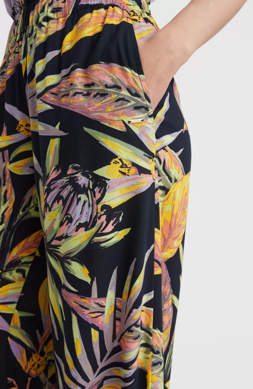 Best O’Neill Zomerbroek Malia Met Hoge Taille | Black Tropical Flower