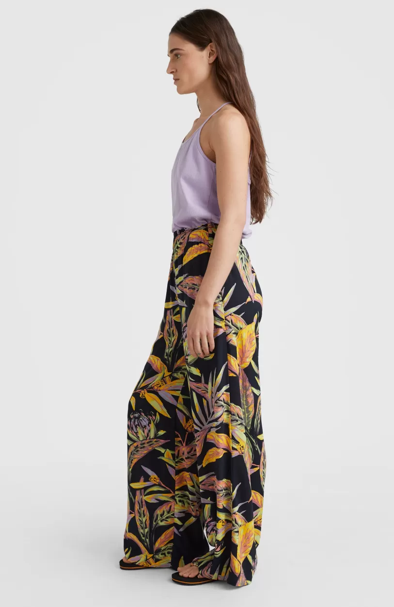 Best O’Neill Zomerbroek Malia Met Hoge Taille | Black Tropical Flower