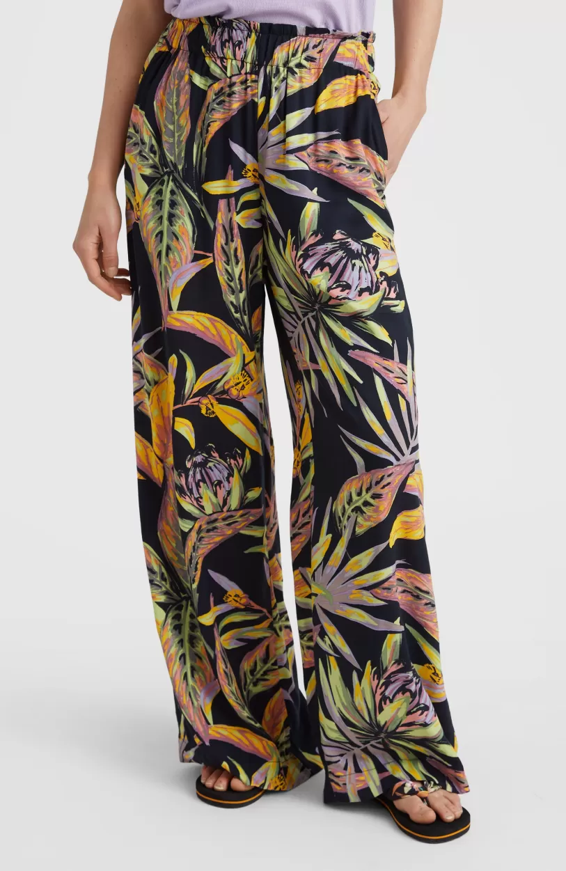 Best O’Neill Zomerbroek Malia Met Hoge Taille | Black Tropical Flower