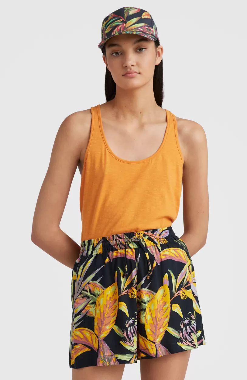 Cheap O’Neill Zomershort Amiri Met Hoge Taille | Black Tropical Flower